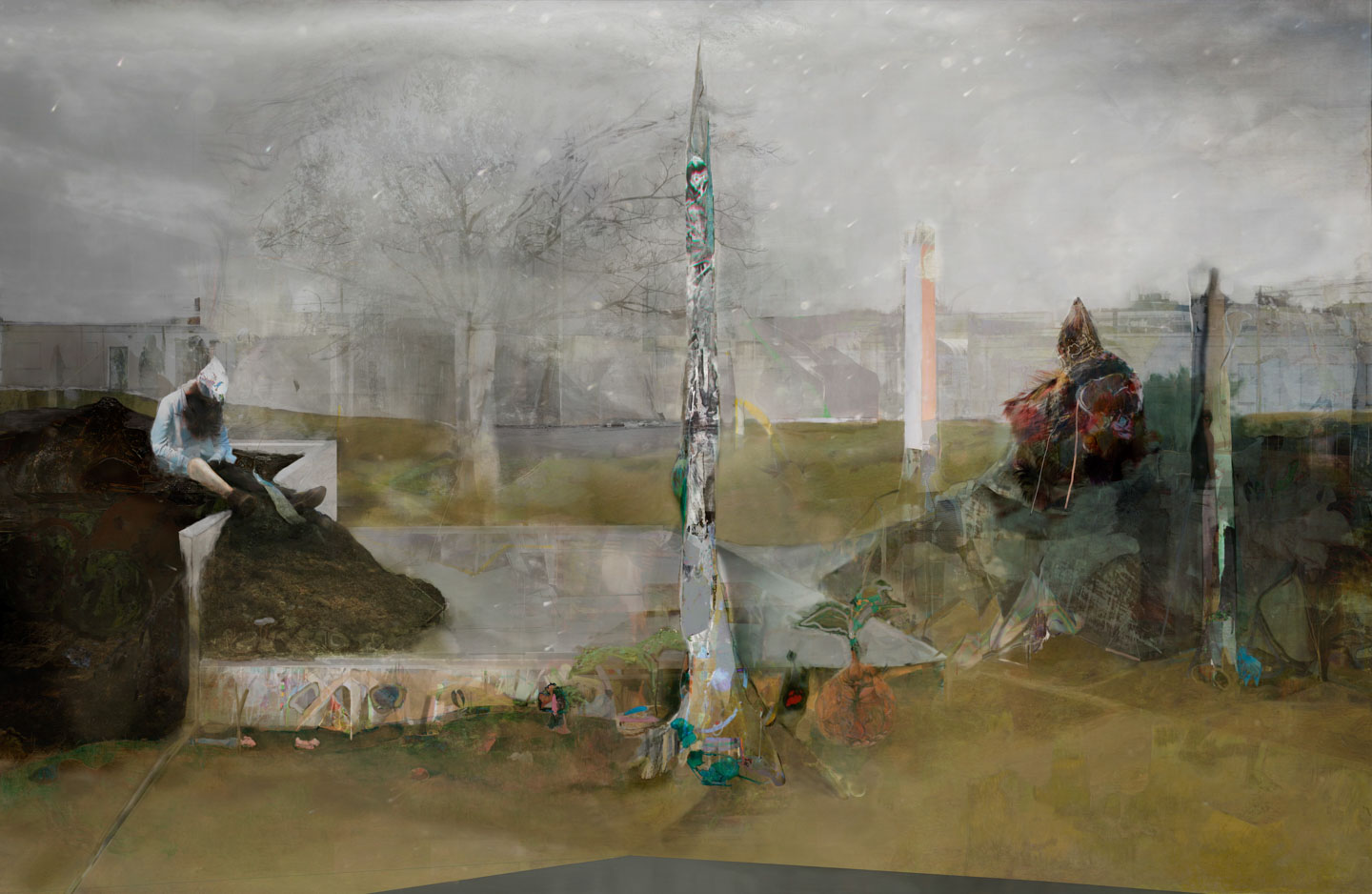 Alex Fischer, Three Fates, 2010, 60×92 inch digital matte giclee